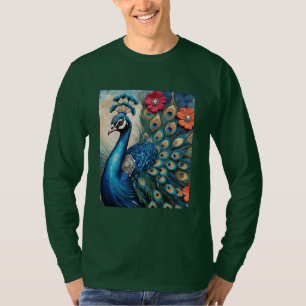 Camiseta Linda Peacock Floral