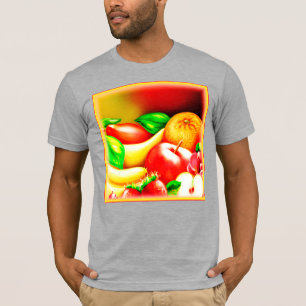 Camiseta Linda pintura de Frutas Tropicais. Comprar Agora