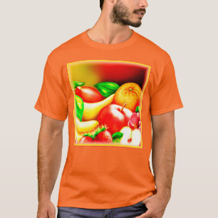 Camiseta Linda pintura de Frutas Tropicais. Comprar Agora