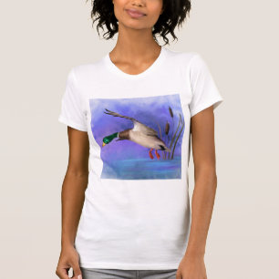 Camiseta Linda pintura Marota Mallard Voando