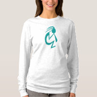 Linda pintura Teal Kokopelli
