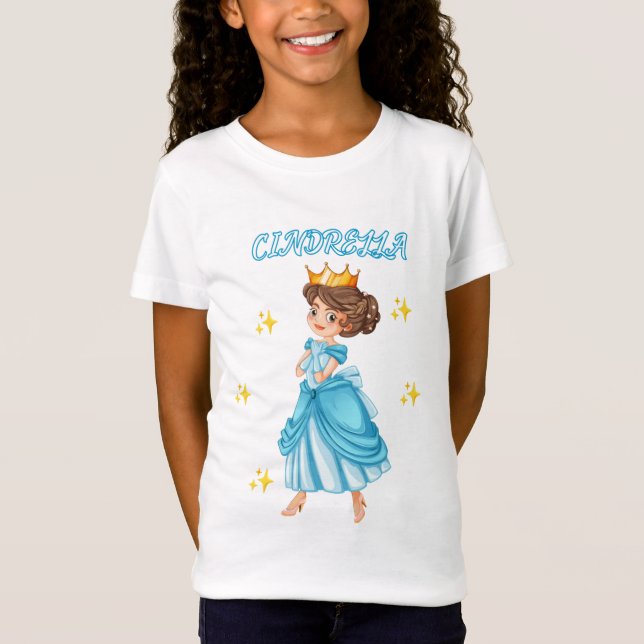 Camiseta Linda Princesa Cinderella T-Shirt (Frente)