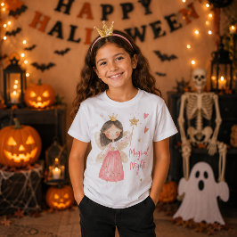 Camiseta Linda Princesa Fada Noite Mágica de Halloween