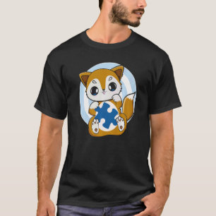 Camiseta Linda Raposa e Apoio à Conscientização sobre o Aut