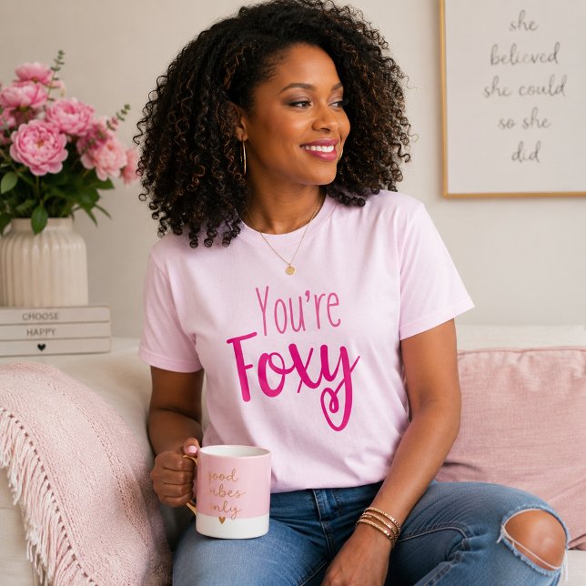Camiseta Linda Raposa Rosa (Criador carregado)