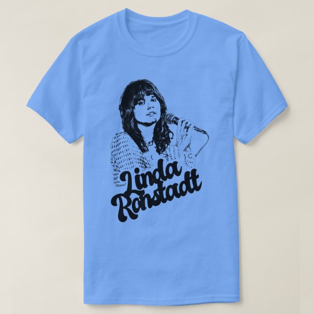 Camiseta Linda Ronstadt 80s clássico do estilo TSirt (Frente do Design)