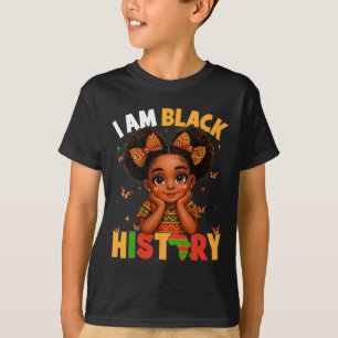 Camiseta Linda Sou História Negra Afro Garota Pouca Melanin