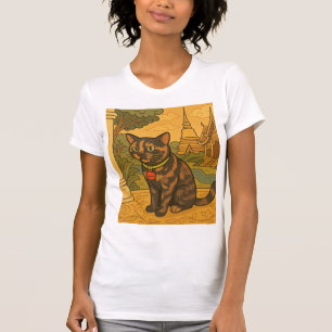 Camiseta Linda t-shirt de gato Sião para mulheres