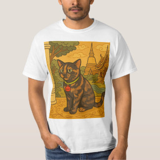 Camiseta Linda t-shirt Gato de Sião para Homens