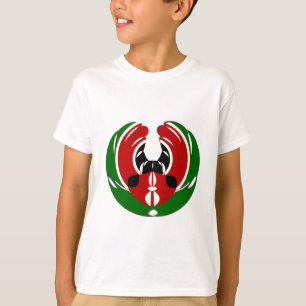 Camiseta Linda Tapeçaria no Quênia: Borboleta da Bandeira M