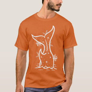 Camiseta Linda trilha de baleia fantástica no mar