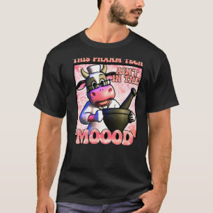 Camiseta Linda vaca mulheres mulher farmácia técnico de far