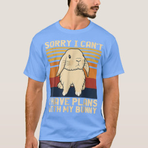Camiseta Linda Vintage, desculpa não ter planos com meu irm