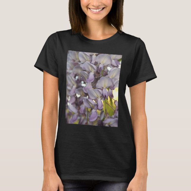 Camiseta Linda Wisteria Blooms Fecha Fotografia (Frente)