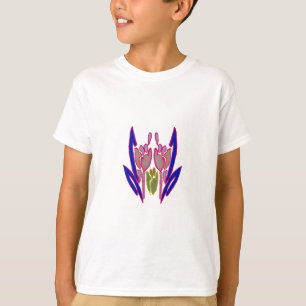 Camiseta Lindas cores florais incríveis de inverno Arte