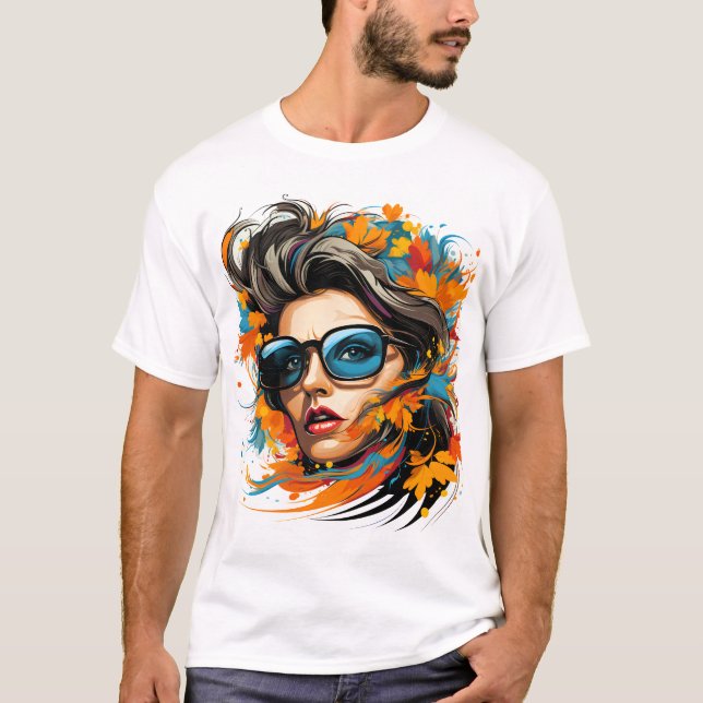 Camiseta 🌸 lindas esculturas de cabeça de mulher! 🌸 (Frente)