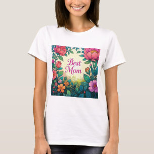 Camiseta Lindas Flores De Aquarela Colorida