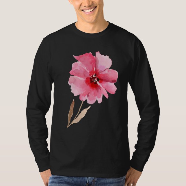 Camiseta Lindas Flores De Jardim E Flores Gráficas (Frente)
