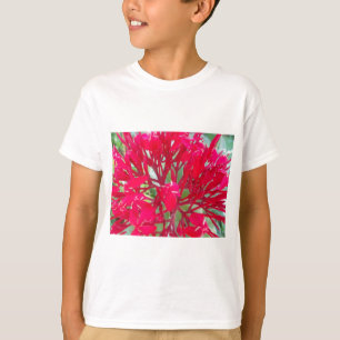 Camiseta Lindas flores vermelhas incríveis
