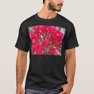 Camiseta Lindas flores vermelhas incríveis