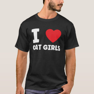 Camiseta Lindas Gatas Meninas Peludas Eu Adoro