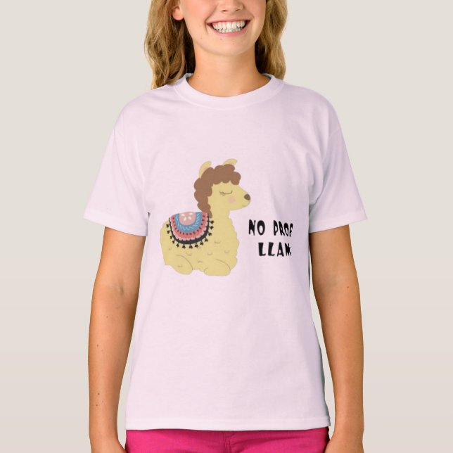 Camiseta Lindas Meninas Alpacas Sem Problemas (Frente)