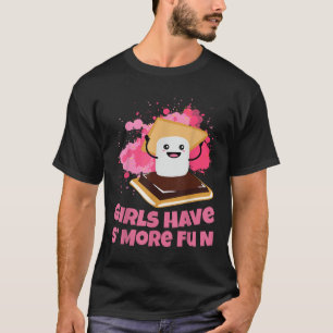 Camiseta Lindas Meninas de Acampamento Smores Têm Mais Dive