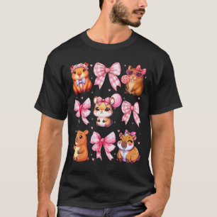 Camiseta Lindas Roupas de Cama com Laço de Coquete Capivara
