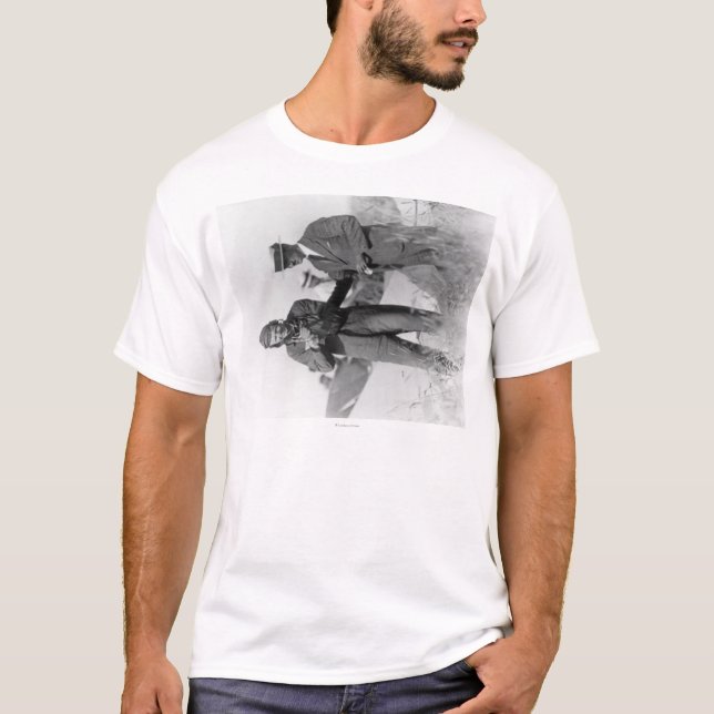 Camiseta Lindbergh e Wright com plano destruído (Frente)