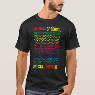 Camiseta Lindo 100 Dias de Escola E Ainda Amando Isso Profe