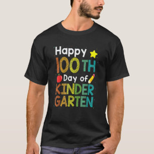 Camiseta Lindo 100 Dias De Professor De Jardim De Infância