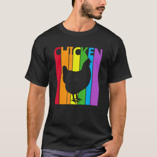 Camiseta Lindo Animal Frango Arco-íris