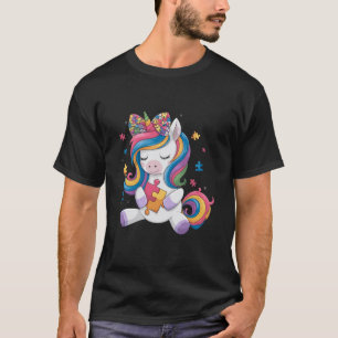 Camiseta Lindo Arco de Unicórnio para Menina Pequena Consci