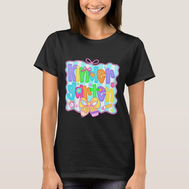 Camiseta Lindo Arco de Volta às Aulas Pré Escolar Fofo (Frente)