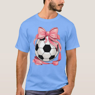 Camiseta Lindo Arco Rosa Coquette Bola Futebol Menina Estét