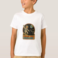 Lindo Astronauta Retro Siga Seus Sonhos Espaço Mem