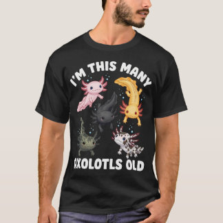 Camiseta Lindo Axolote Menino Menina De 5 Anos Para Criança