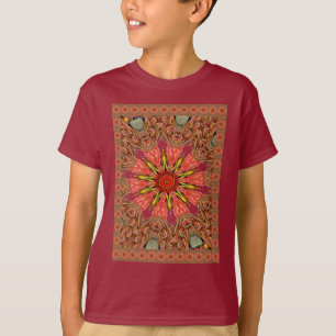 Camiseta Lindo Belo Padrão Tradicional Asiático Edgy