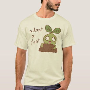 Camiseta Lindo Broto Derpy Adote Uma Planta Desenho de Jard