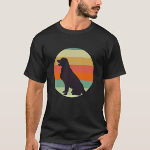 Camiseta Lindo Cachorro Golden Retriever Pôr do Sol Retro