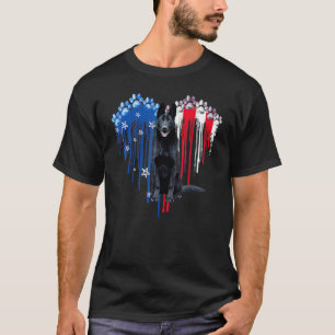 Camiseta Lindo Cão Pastor Alemão EUA Coração América 4 De