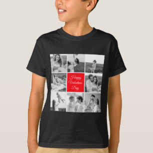 Camiseta Lindo Casal de Colagem Foto Feliz Dia dos Namorado