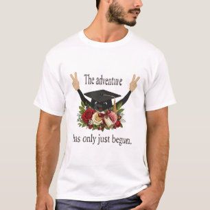 Camiseta Lindo Chapéu de Formatura Floral A Aventura Come
