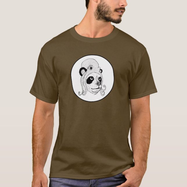 Camiseta Lindo chapéu naquele Panda (Frente)