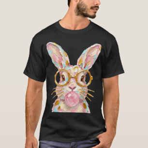 Camiseta Lindo coelho da Páscoa menino pincelada de chiclet