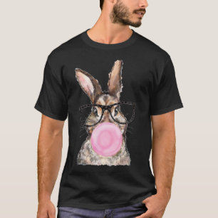 Camiseta Lindo Coelho Gles Bubblegum Dia de Páscoa Meninas 