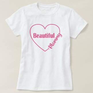 Camiseta Lindo Coração Mamãe Linda
