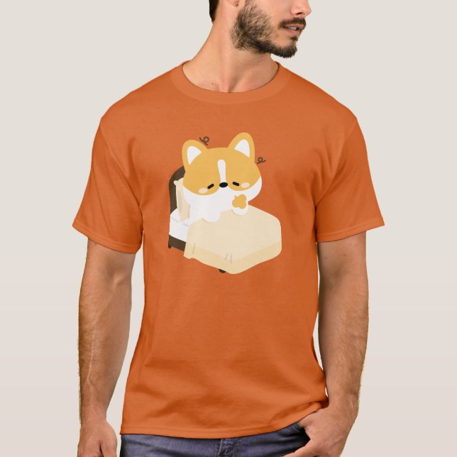 Camiseta Lindo Corgi Cansado (Frente)