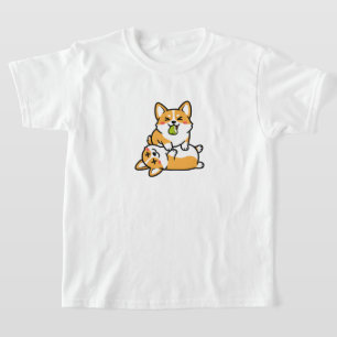 Camiseta Lindo Corgi com Pera em Corgi Cansado Arte de Cach