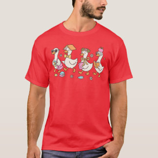 Camiseta Lindo de volta à escola Silly Gooseeacher Estudant
